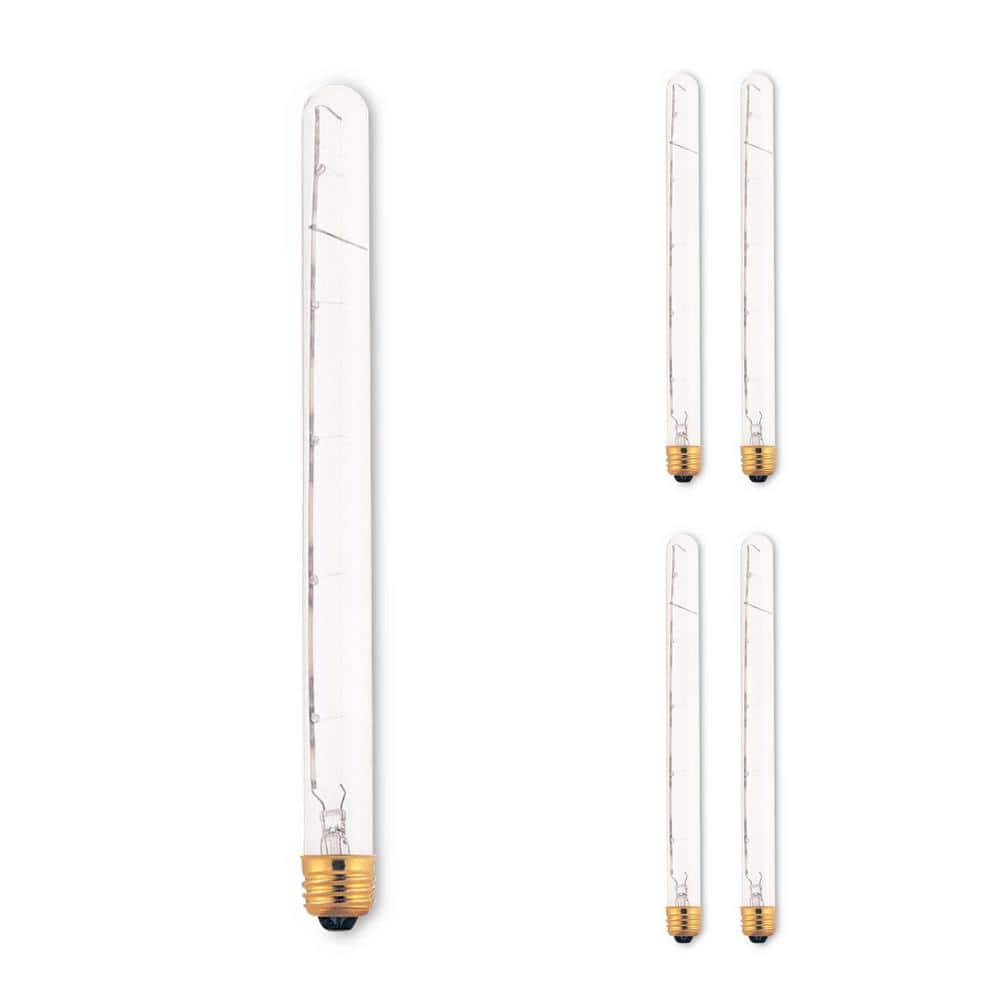 75-Watt 2700K Warm White Light T8 (E26) Medium Screw Base Dimmable Clear In