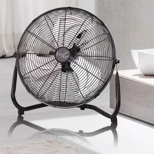 12 in. 3-Speed High Velocity All Metal Tilting Floor Fan 98596352M - The  Home Depot