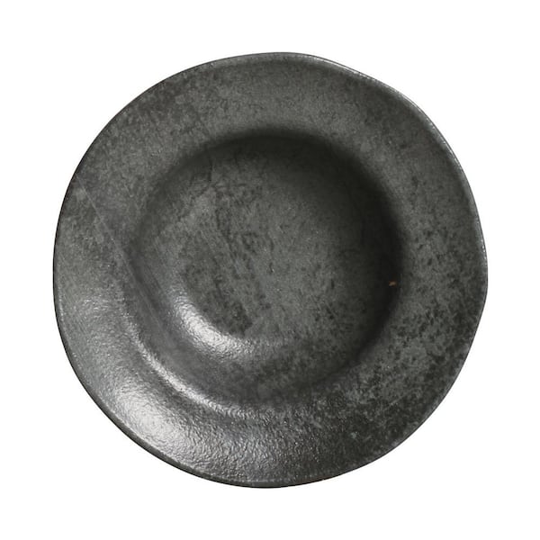 8.1 fl. oz. Chromium Gray Stoneware Organic Dessert Bowl (Set of 4)