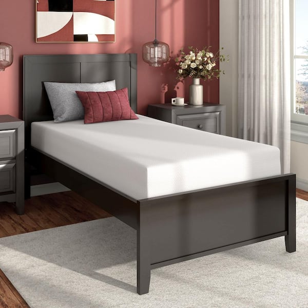 Furniture of America Lumi Twin Medium Green Tea Memory Foam 12 in Bed-in-a-Box Mattress