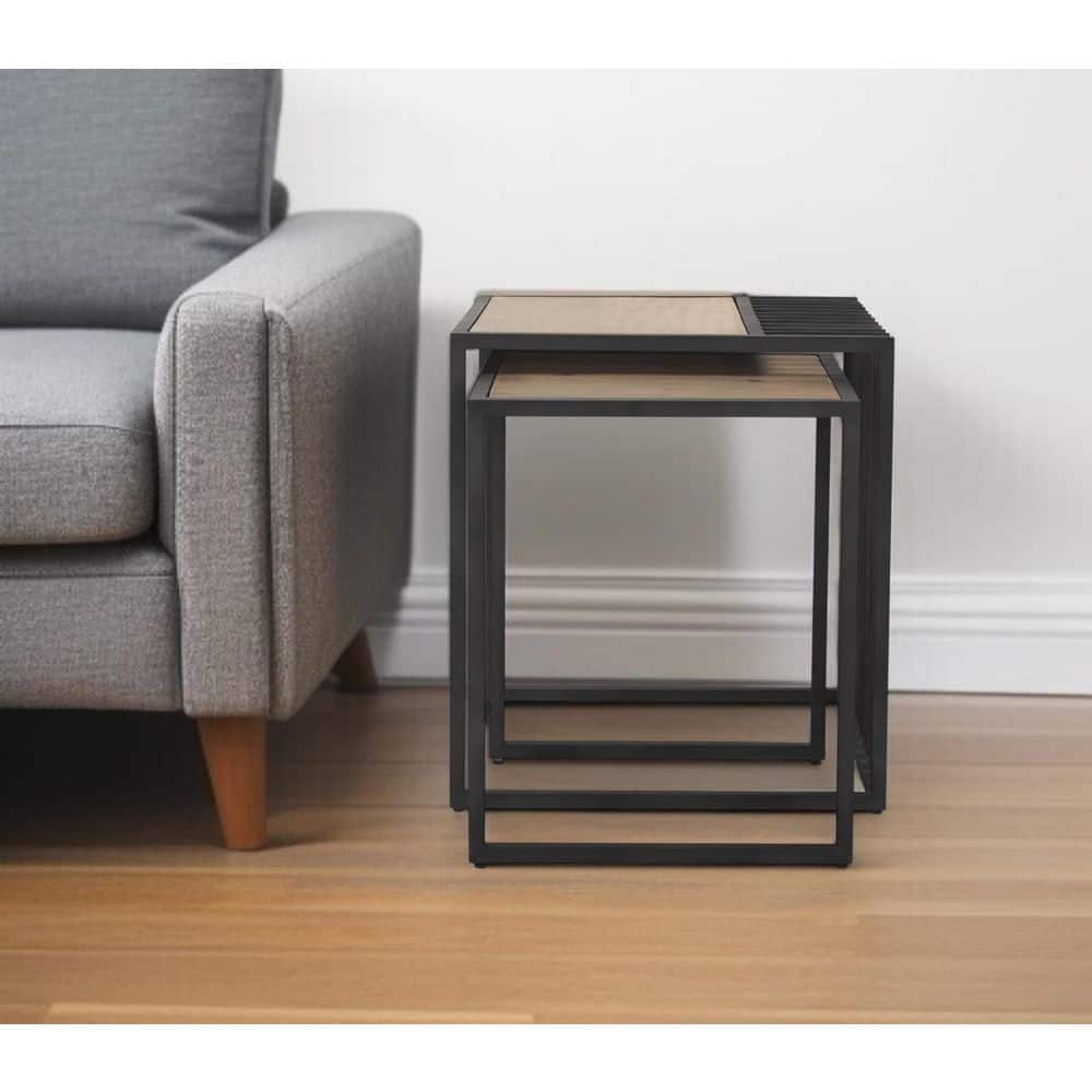 22.00 in. Black Square Solid Wood End Table price history on PriceWatchPro