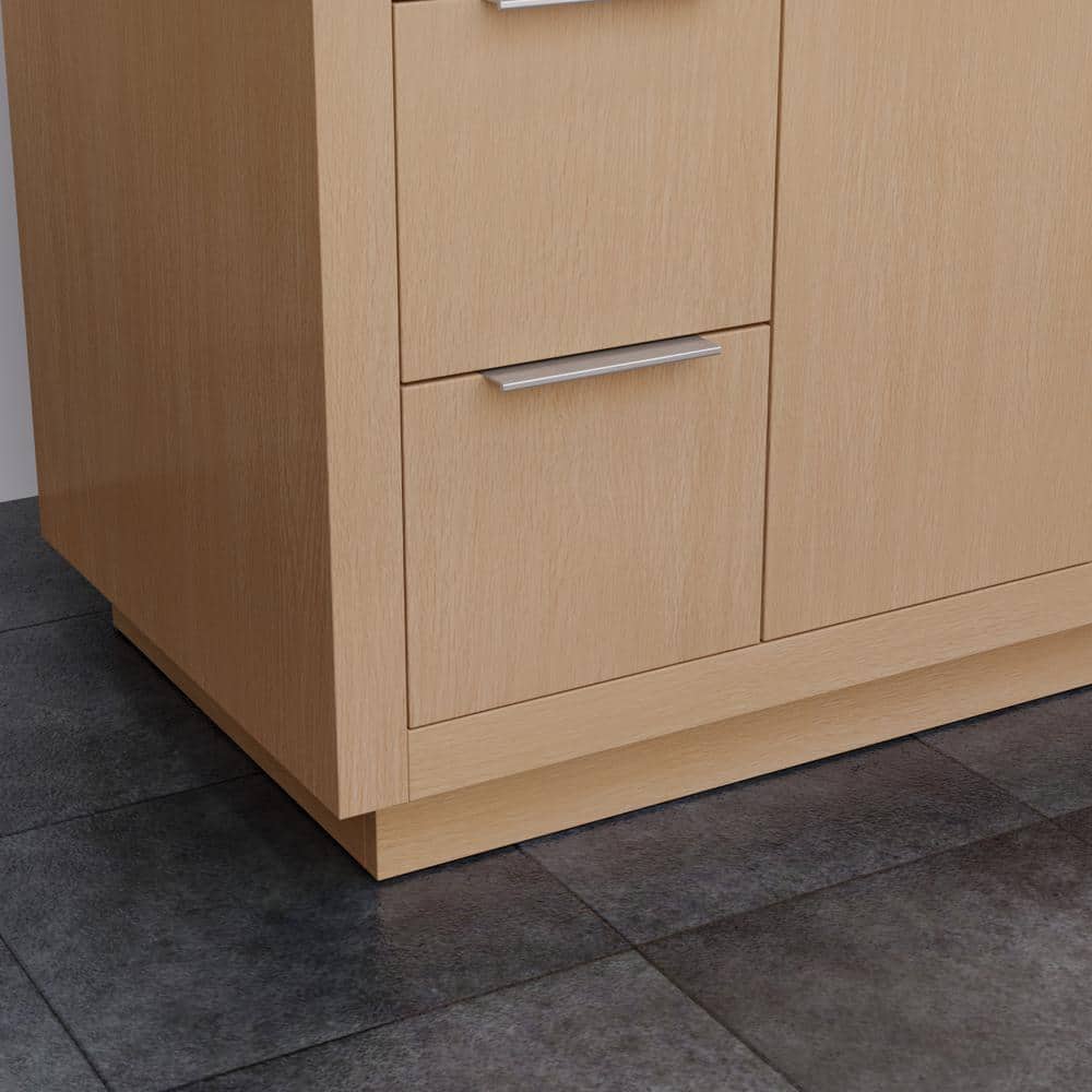 Maroni 42" Light Straw Hardwood Single Bathroom Vanity