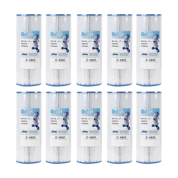 4.94 in. Dia 50 sq. ft. Pool/Spa Filter Replace Cartridge C-4950 (10 Pack)