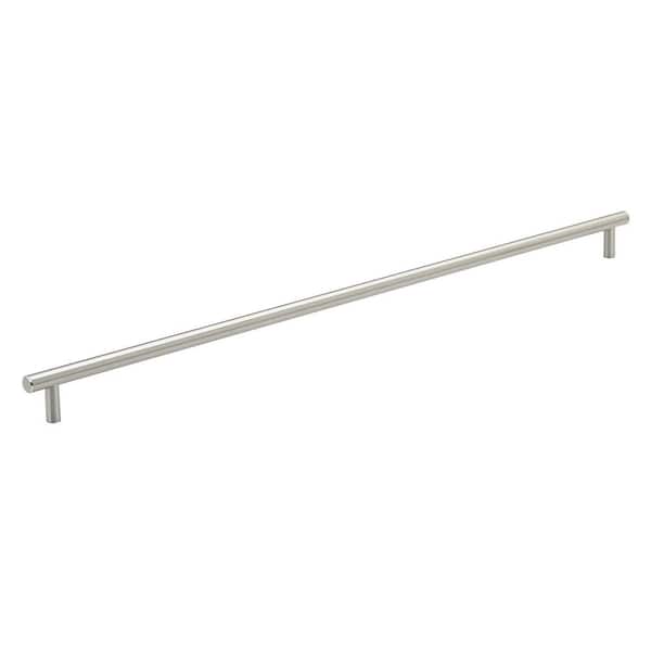 Richelieu Hardware Roosevelt Collection 22 1/8 in. (562 mm) Brushed Nickel Modern Cabinet Bar Pull