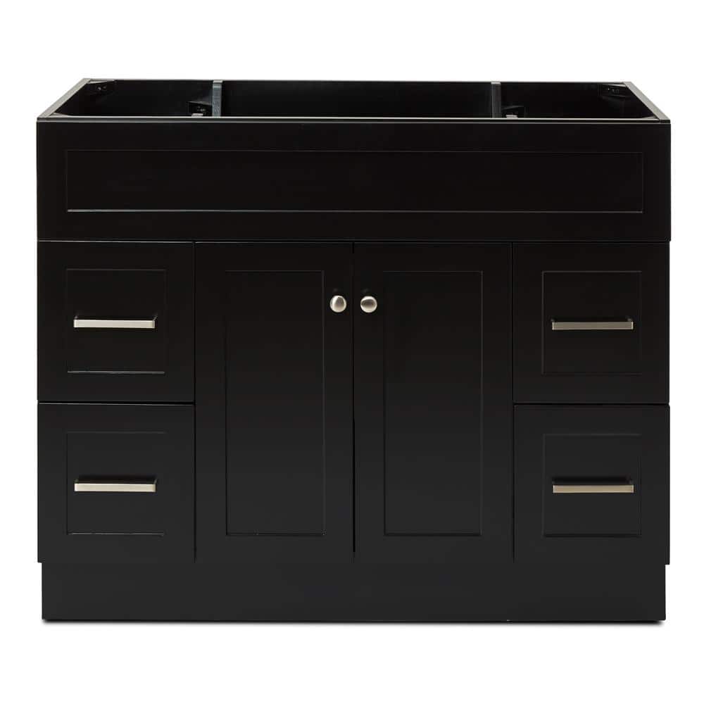 Hamlet 42 in. W x 21.5 in. D x 34.5 in. H Freestanding Bath Vanity Cabinet Only in Black price history on PriceWatchPro