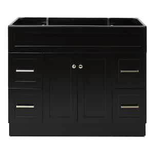 Hamlet 42 in. W x 21.5 in. D x 34.5 in. H Freestanding Bath Vanity Cabinet Only in Black