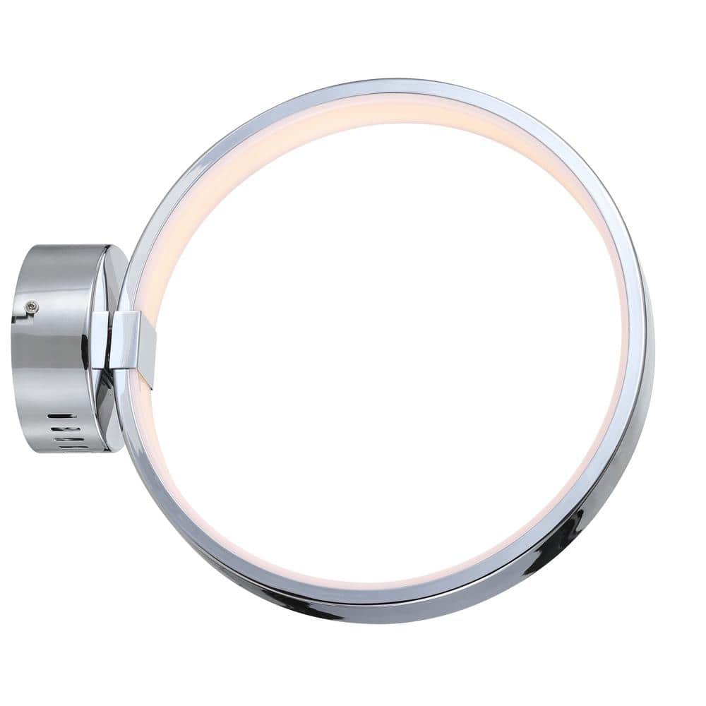 Nathaniel 14" Chrome Dimmable LED Wall Sconce