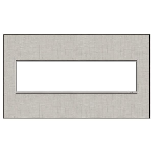 Legrand adorne 4 Gang Decorator/Rocker Wall Plate, True Linen (1-Pack)