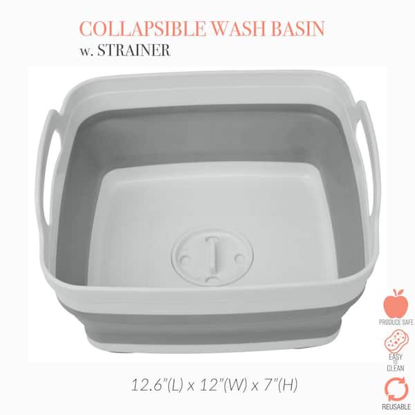 Sterilite Corporation 18 Qt. White Dishpan - Heavy Duty Plastic Dish Wash  Bin for Double Sink - Ideal for Washing Dishes or Soaking Laundry in the  Dish Racks & Trays department at
