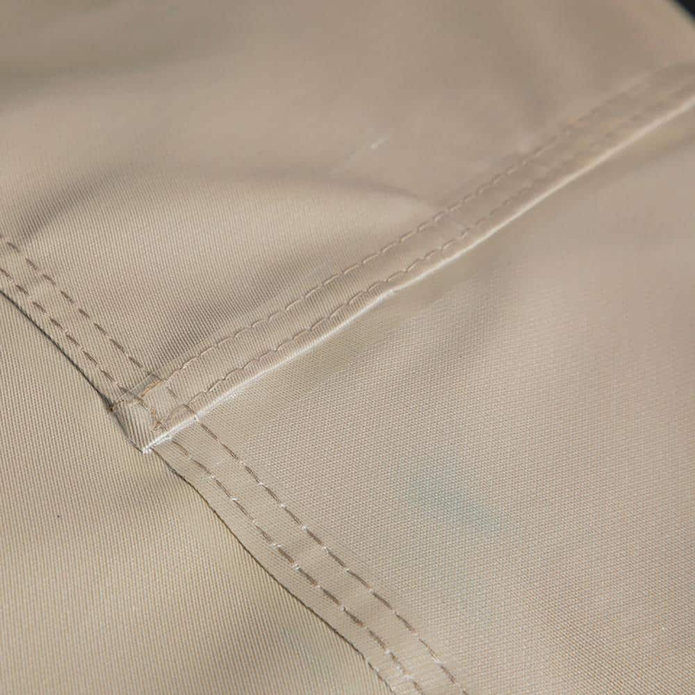 Tan Polyester Waterproof 50 Inch Square Fire Pit Cover