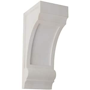 4-3/4 in. x 12 in. x 6 in. Chalk Dust White Diane Recessed Wood Vintage Decor Corbel