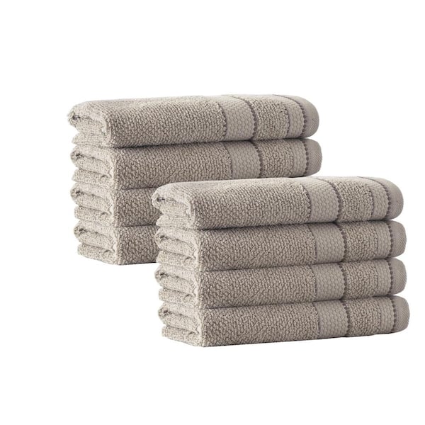 Unbranded Monroe 8-Pieces Beige Turkish Cotton Hand Towels