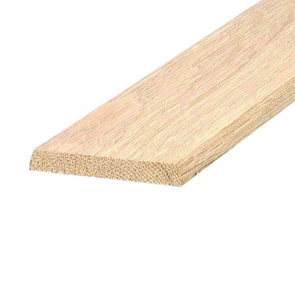 Flat Top 3 in. x 92 in. Unfinished Hardwood Threshold