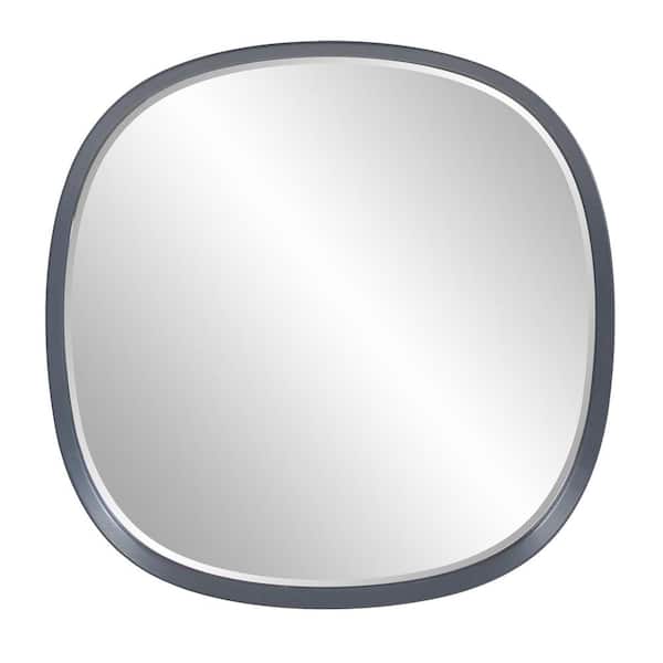 Marley Forrest Medium Square Gray Hooks Contemporary Mirror (35 in. H x 35 in. W)
