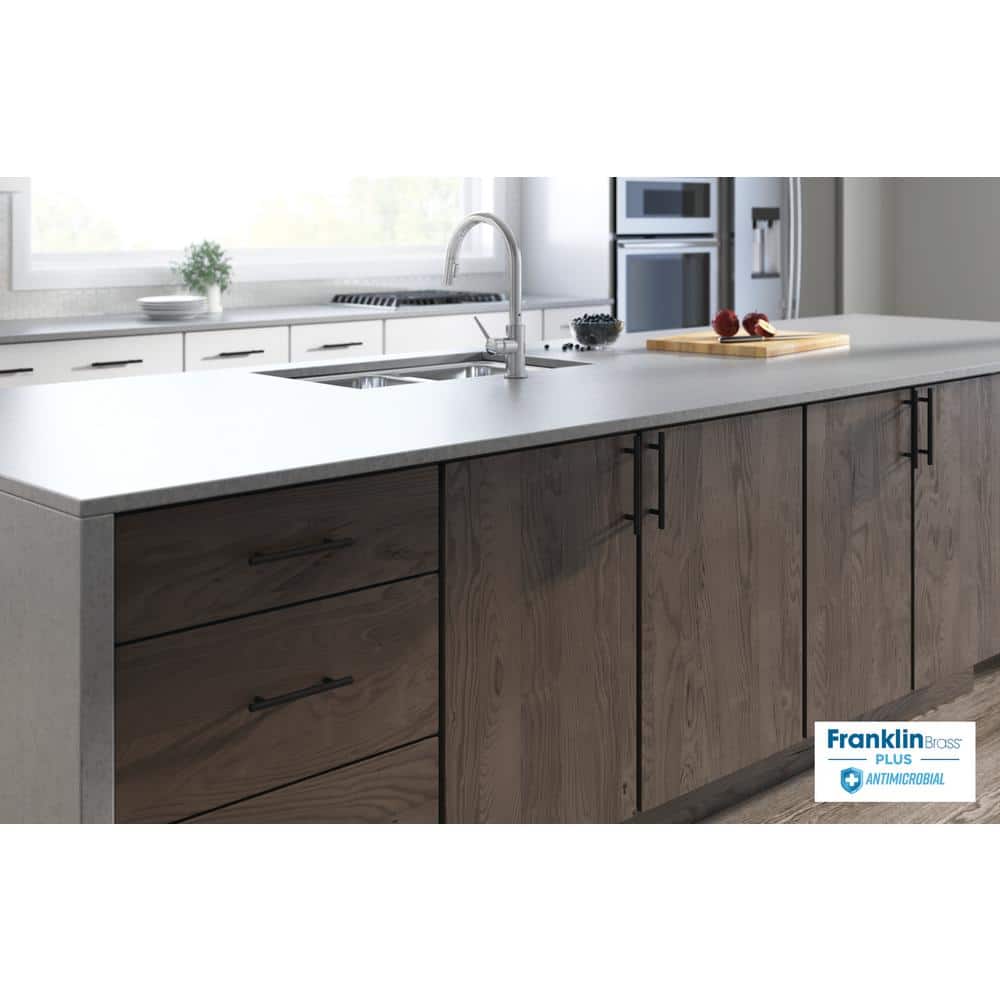 Matte Black Brass Modern Drawer Pulls with Mounting Hardware