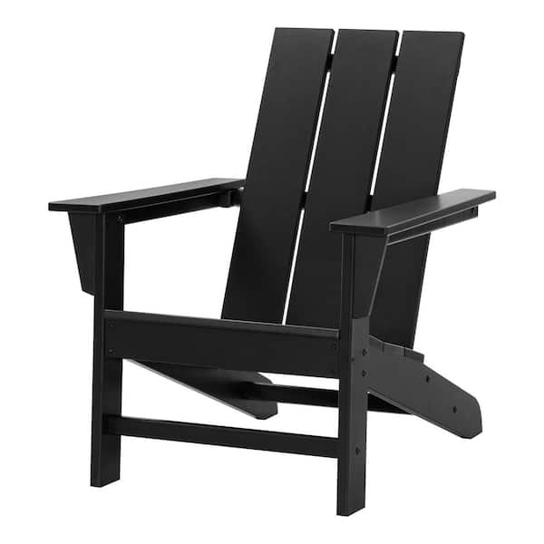 Autumn Glen HDPE All-Weather Adirondack Chair Black
