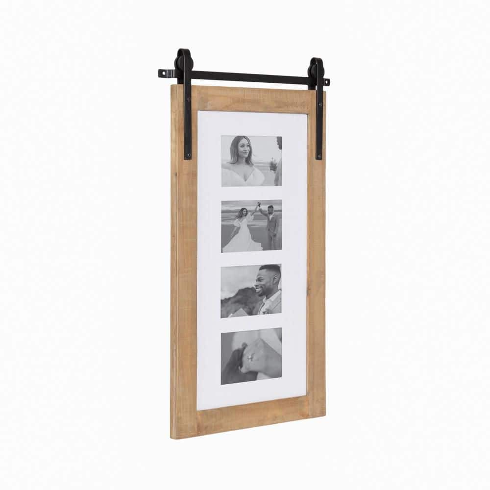 Cates 10x20 matted to 4op Rustic Brown Wood Hanging Collage Frame price history on PriceWatchPro