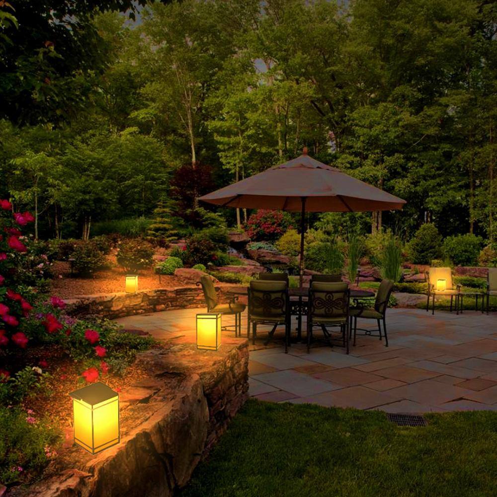 Solar-Powered LED Dusk to Dawn Portable Outdoor Lantern