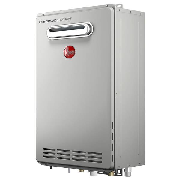 Rheem Performance Platinum 9.5 GPM Liquid Propane High Efficiency Outdoor  Tankless Water Heater ECOH200XLP-2 - The Home Depot