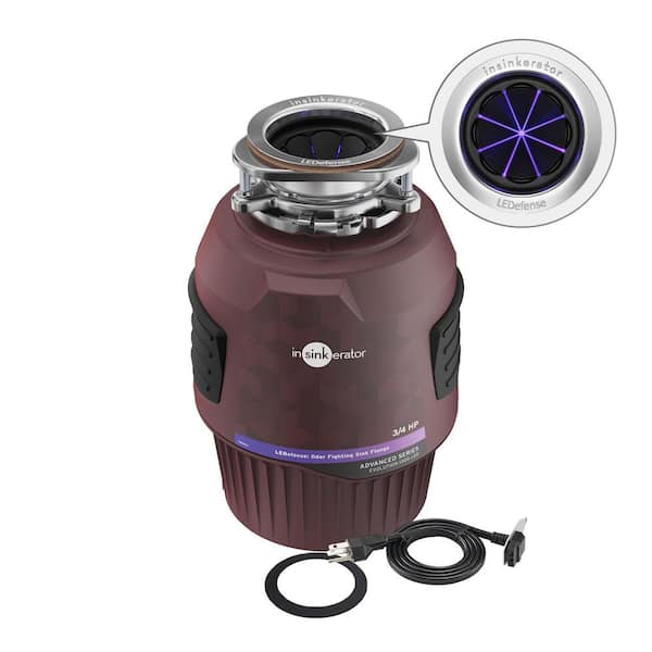 Evolution 1300 LEDefense W/C, 3/4 HP Garbage Disposal, Continuous Feed Food Waste Disposer with EZ Connect Power Cord