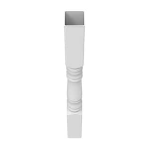4 in. x 48 in. White Newel Turned Post Sleeve