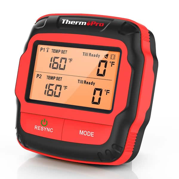 ThermoPro Dual Probe Wireless Meat Thermometer Red TP828BW - Best Buy