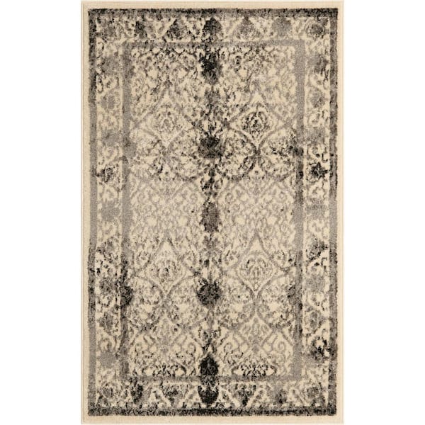 La Jolla Traditional Gray 3' 3 x 5' 3 Area Rug