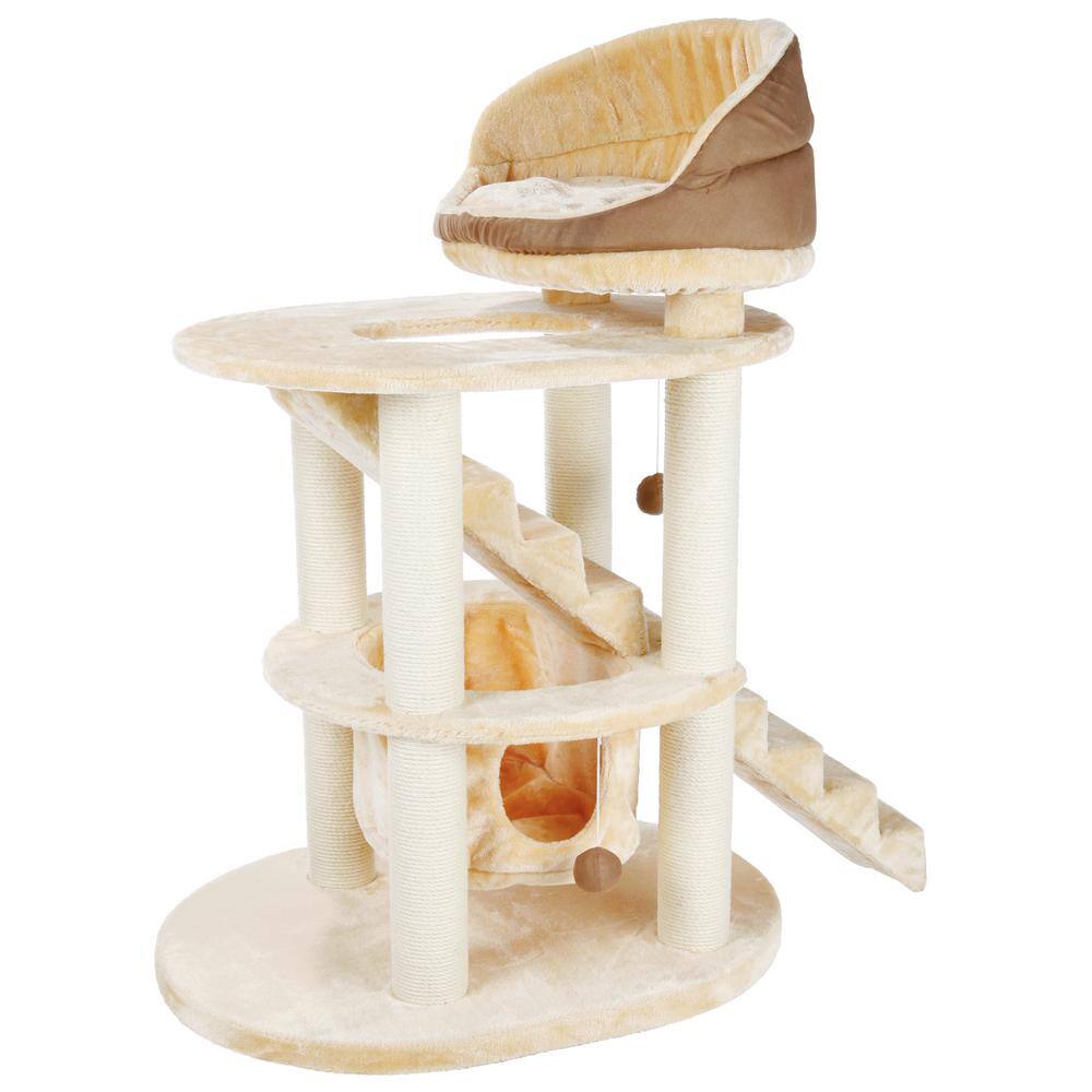 TRIXIE Beige/Brown Elsa Senior Cat Playground 44942 The Home Depot
