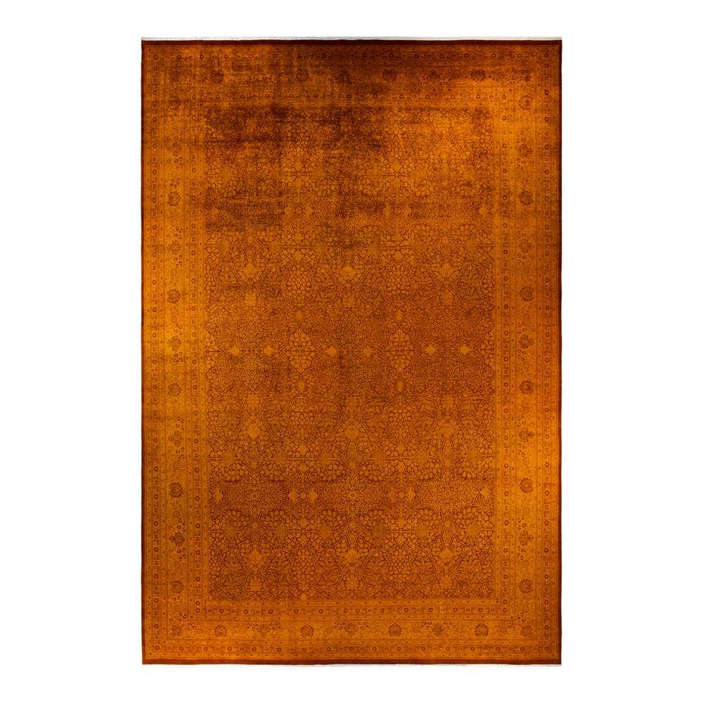 Fine Vibrance Orange 18 ft. 4 in. x 12 ft. 1 in. Handmade Area Rug price history on PriceWatchPro