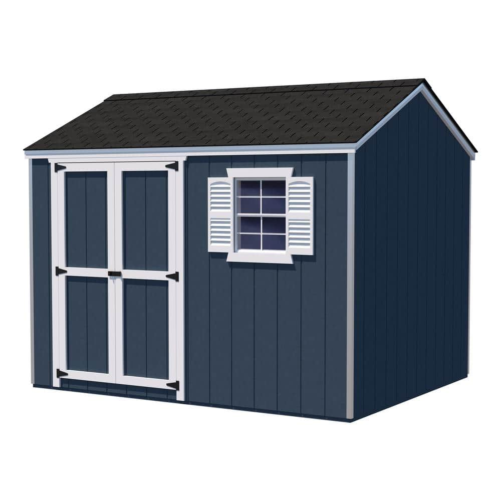 Value Workshop 10 ft. x 10 ft. Outdoor Wood Storage Shed Precut Kit with Operable Window (100 sq. ft.) -  Little Cottage Co., 10x10 VWS-PC