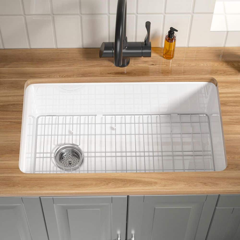 Vomlor Dual Mount Kitchen Sink 32 in. Drop-In/Undermount Single