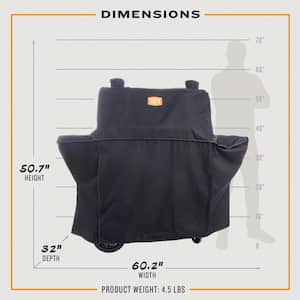 Marshal Centerbox Smoker Grill Cover Black