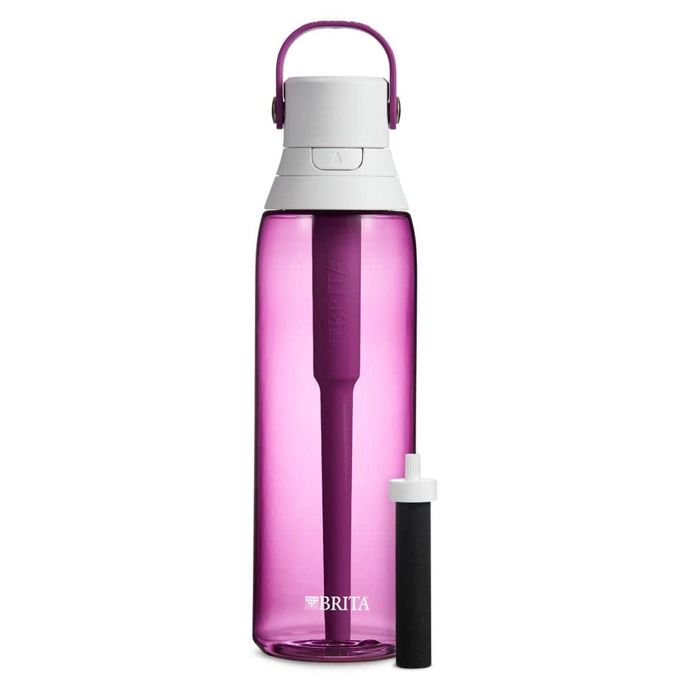 Botella de filtro de agua Brita Fill & Go, rosa, 0,6 litros (paquete de 6