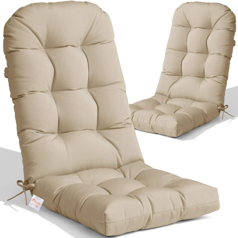 50 in. x 20 in. 2-Piece Sunbrella Outdoor Adirondack Chair Cushion in Champ