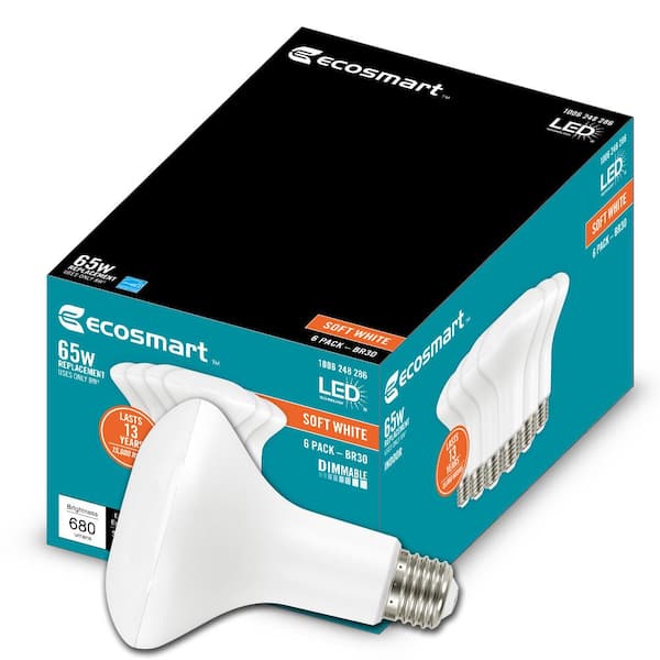 ecosmart 65w soft white br30