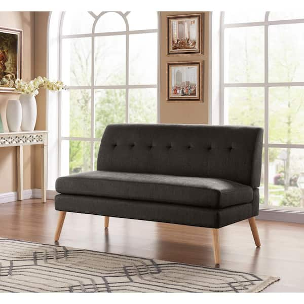 Modern armless deals loveseat