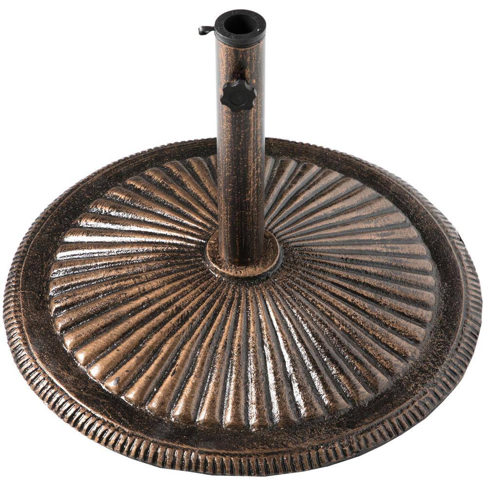 49 lbs. Large Outdoor Antique Cast Iron Umbrella Base Holder in Bronze price history on PriceWatchPro