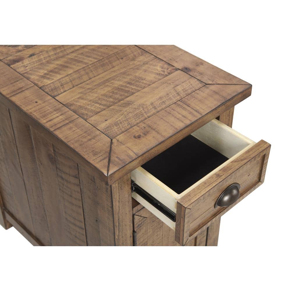 Monterey 16 in. Natural Chairside End Table with Power - thumbnail 7