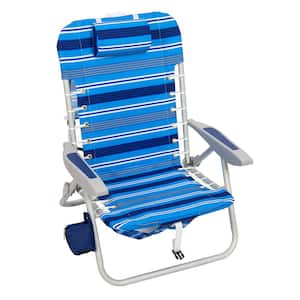 Multi-Colored Aluminum Folding Beach Chair