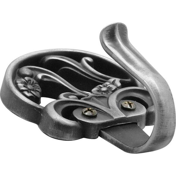 HICKORY HARDWARE Art Nouveau 3-3/8 in. Satin Pewter Hook