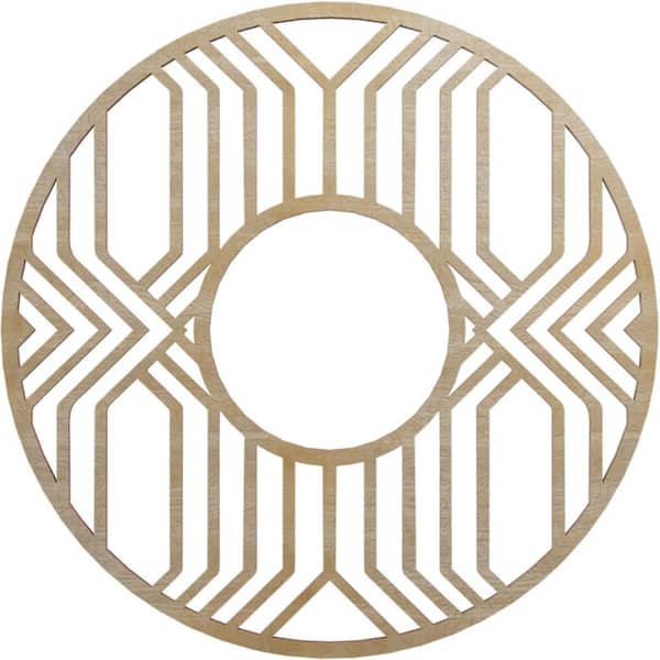 Ekena Millwork 0.25 in. x 6.625 in. x 18 in. Wood Medallion Moulding