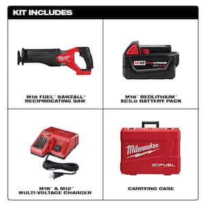 M18 FUEL 18V Lithium-Ion Brushless Cordless SAWZALL Reciprocating Saw Kit W/M18 FUEL 1/2 in. Hammer Drill