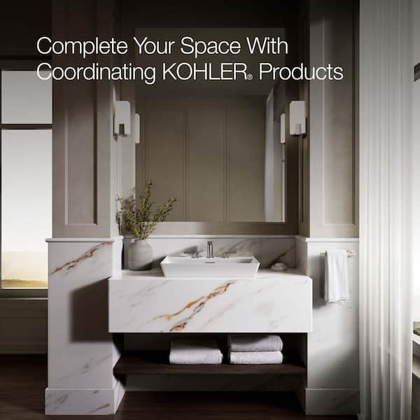 KOHLER Brazn 23 x 19 Vessel Bathroom Sink in White Vitreous China