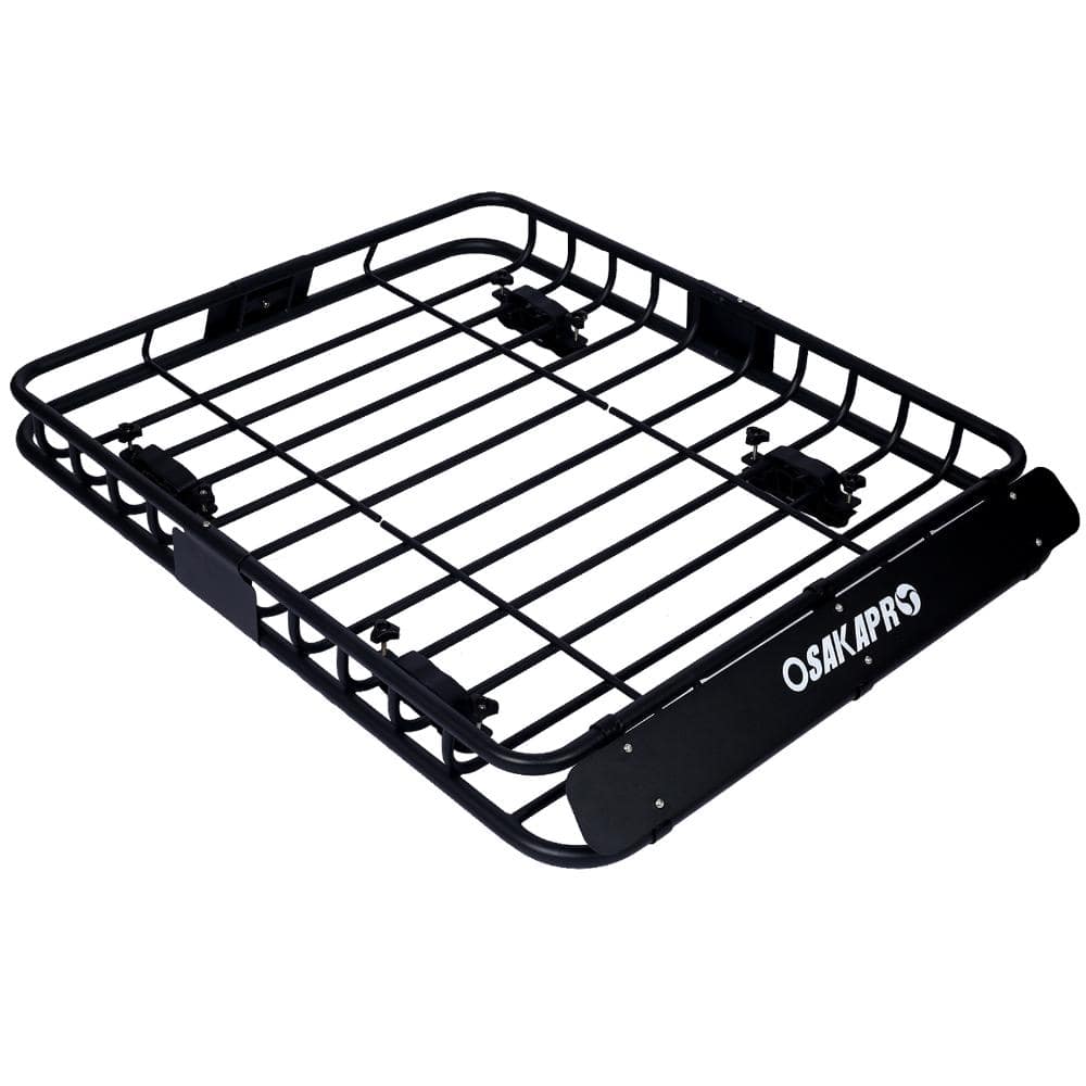 150 lbs. Capacity 42 in. Black Steel Rooftop Cargo Carrier Basket with Top Mount Roof Rack price history on PriceWatchPro
