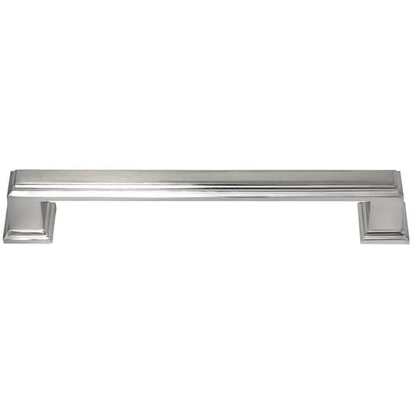 MNG Hardware Beacon Hill 7-9/16 in. Center-to-Center Satin Nickel Bar Pull Cabinet Pull