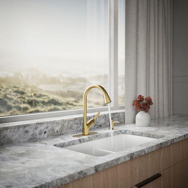 KOHLER Setra Single-Handle Pull-Down Sprayer Kitchen Faucet in