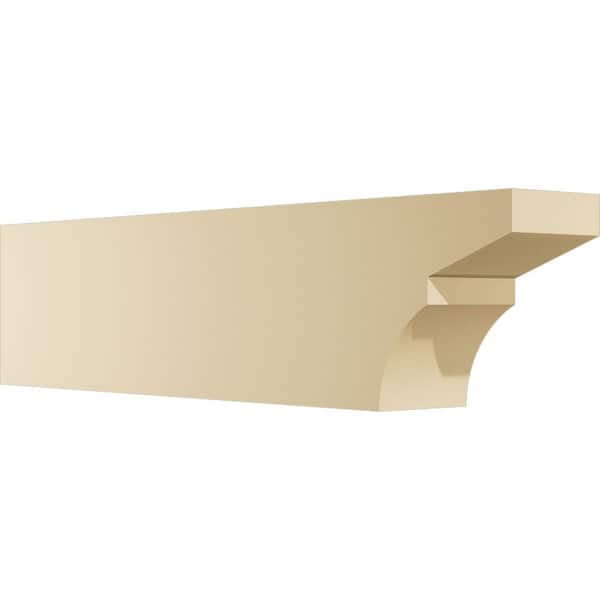 Ekena Millwork 6-in. W x 10-in. H x 42-in. L Standard Monterey Signature Urethane Rafter Tail, Primed Tan