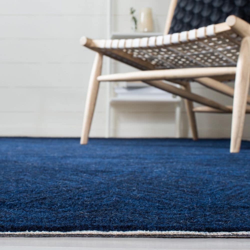 Metro Blue Hand-Tufted Wool 3' x 5' Area Rug