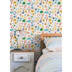 Encanto Multi-Colored Floral Matte Wallpaper Roll