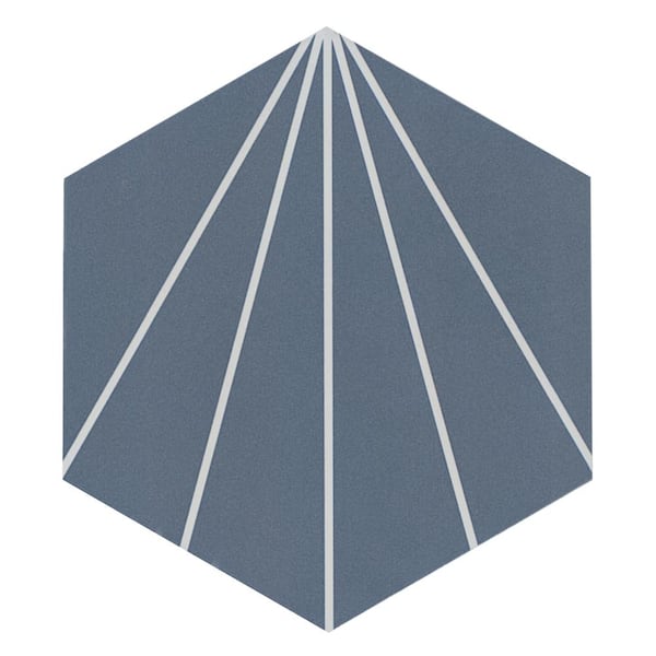 MSI Skylight Hexagon 9 in. x 10 in. Matte Porcelain Floor and Wall